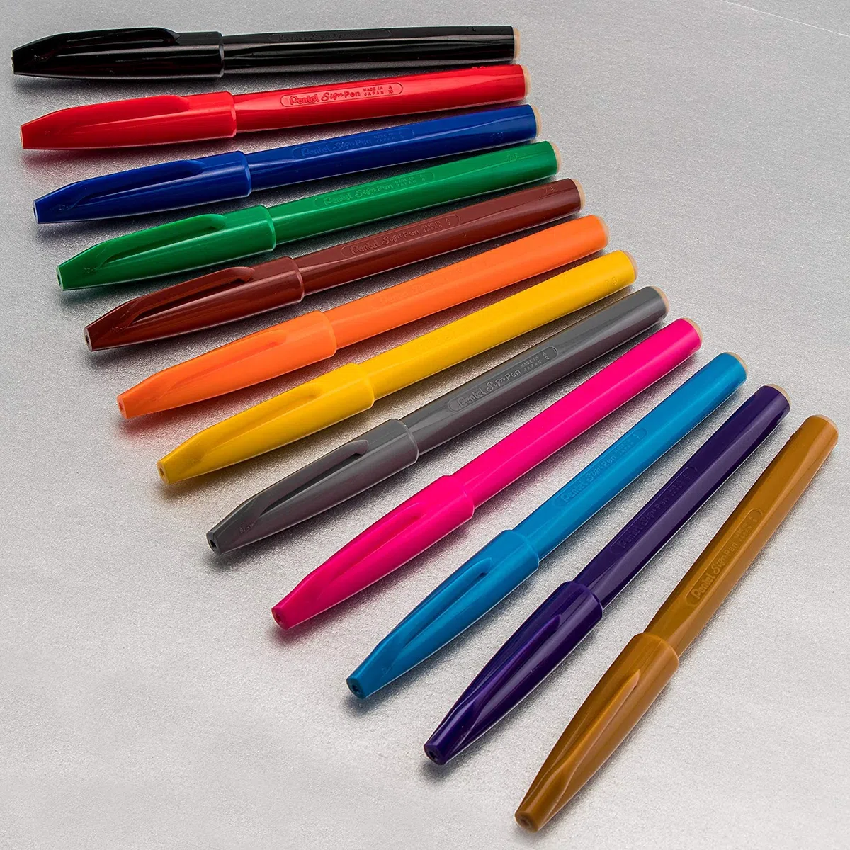 Pentel Sign Pen S520 pennarello punta fibra nero 12 pz