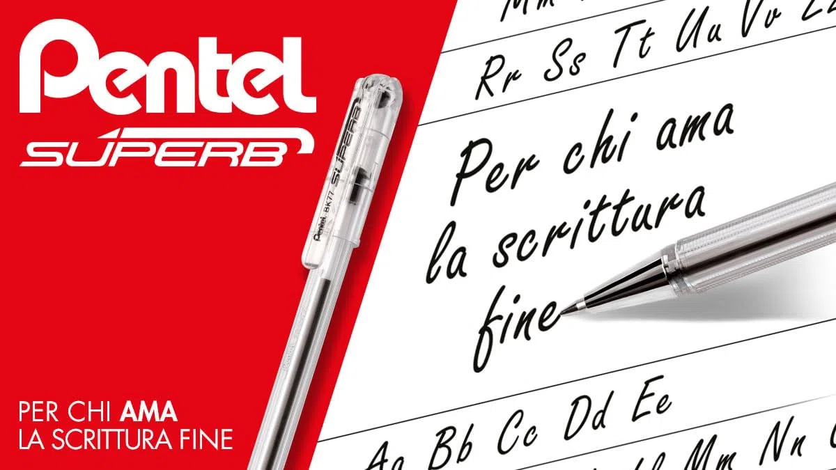 Pentel - BK77-A - Penna a sferaSUPERB nero 0 7 mm (conf.12)