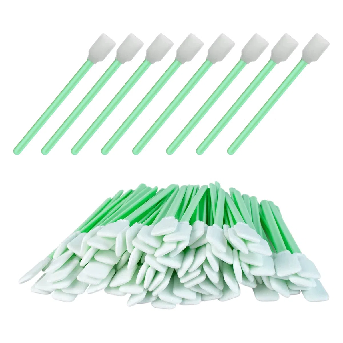 100 Pezzi Tamponi di Pulizia,Bastoncini Per La Pulizia Della Schiuma,Spugne per Tamponi di Pulizia Rettangolari per Fotocamera,Stampante a Getto D'inchiostro