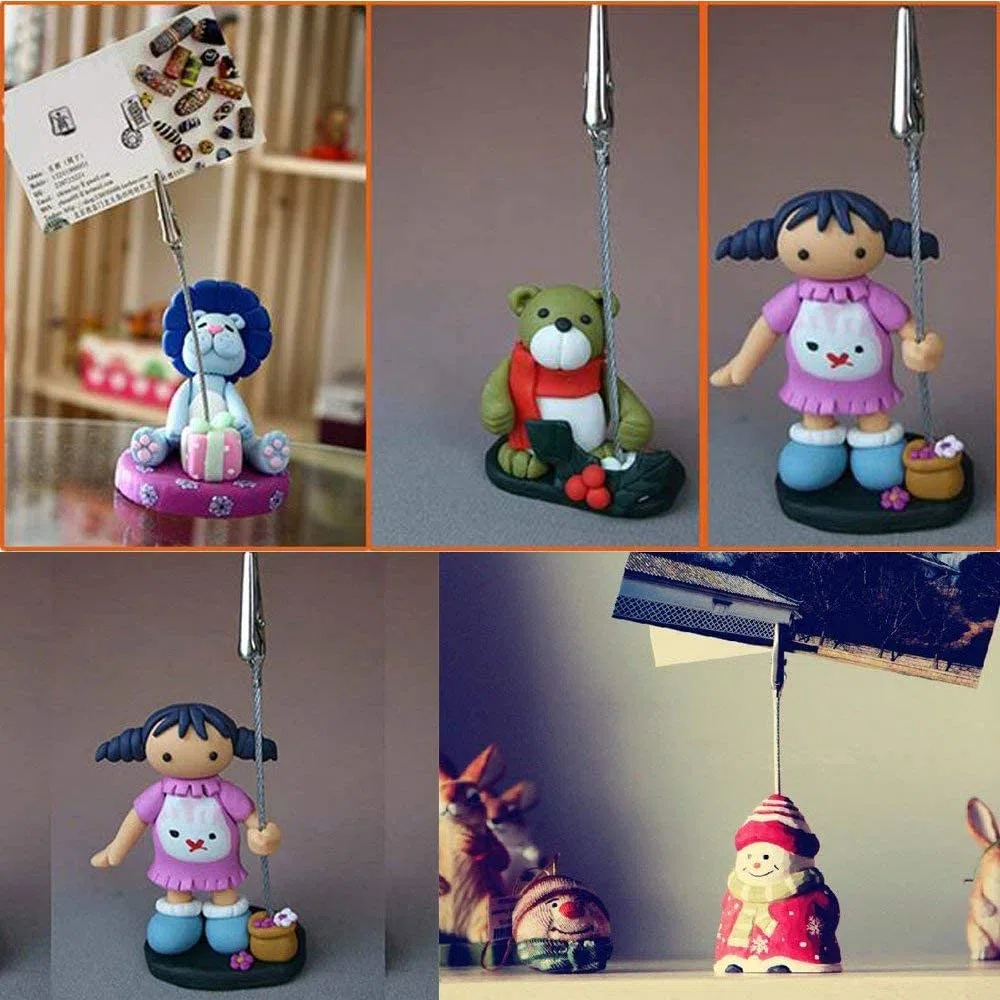 50 clip per foto di Alligatore, pinze a coccodrillo in filo metallico, per note fotografiche, memo clip, argilla, torta, accessori decorazione, decorazione della casa