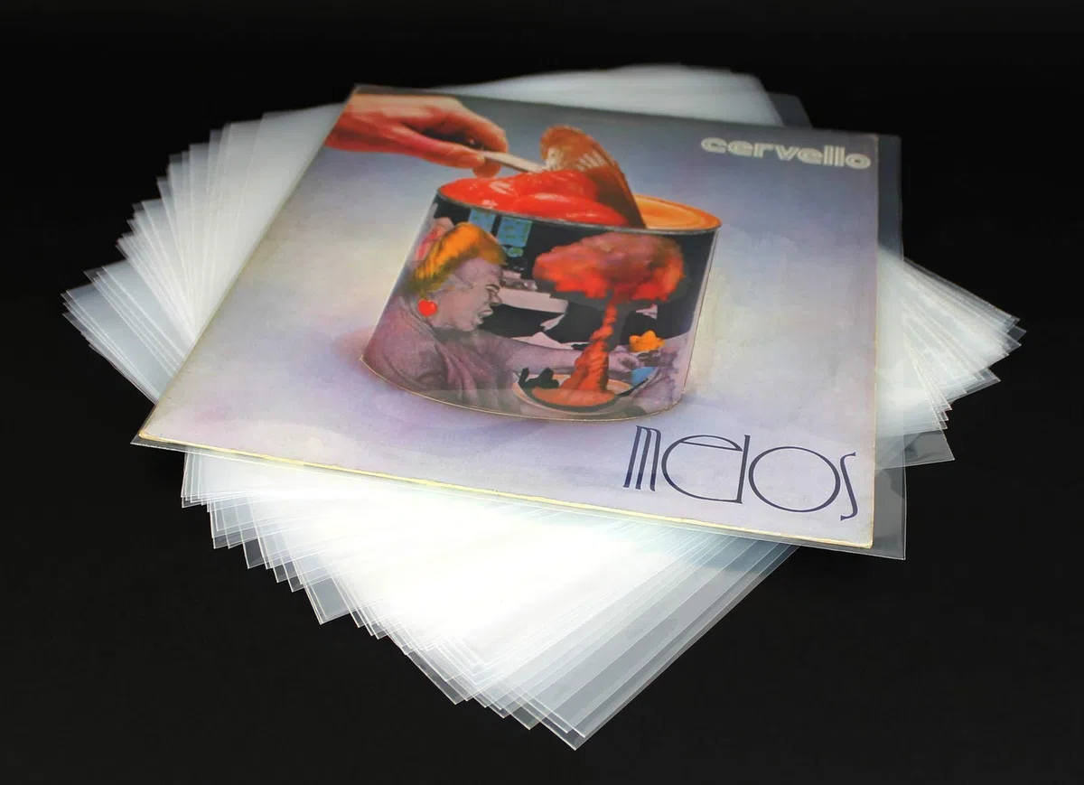 MC DAISON 50 pezzi Busta Copertina Trasparente In Polietilene Spessa 120 Micron Per Dischi Vinile LP 33 giri e 12" Maxi Single (Diametro 30 cm) Made in Italy