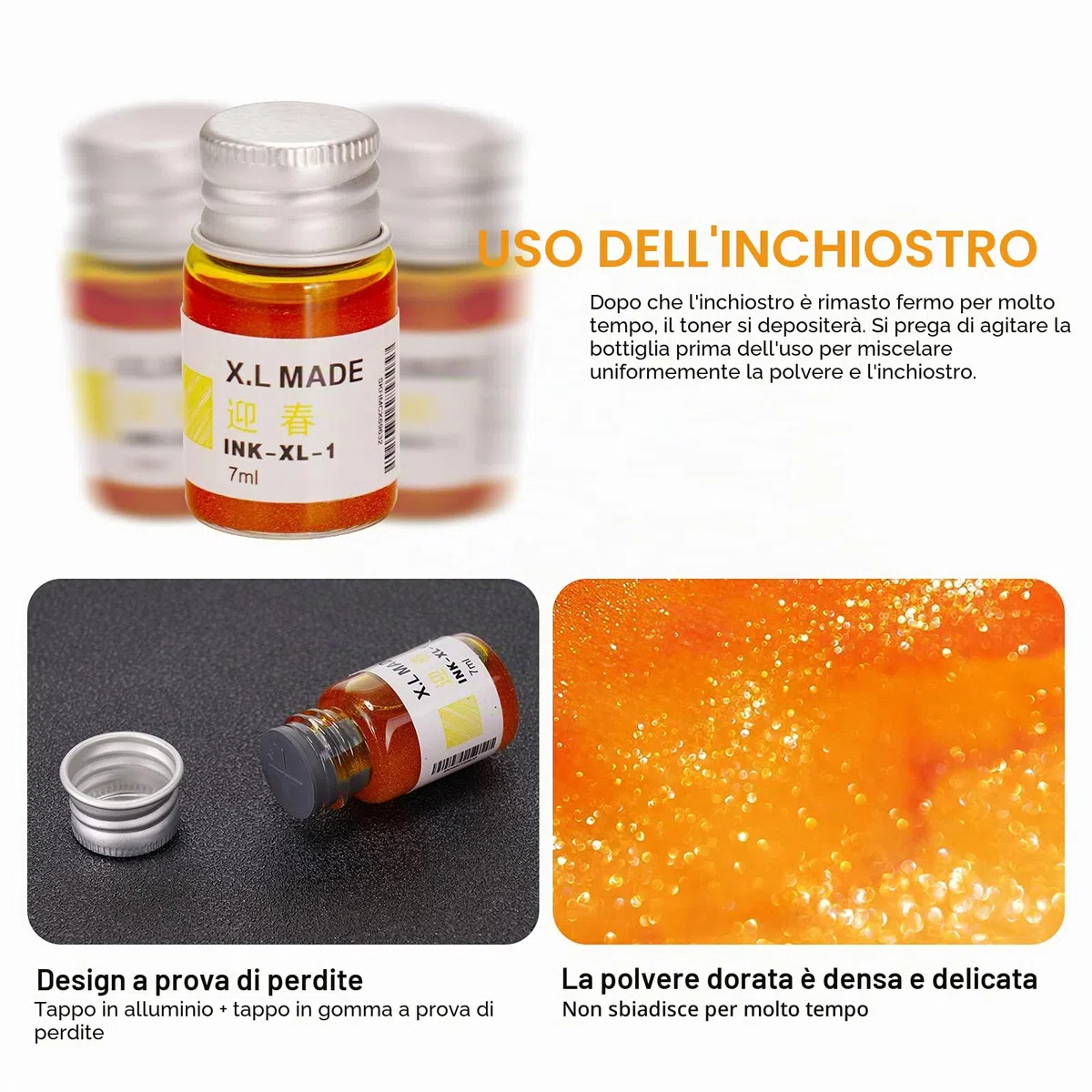 Inchiostri da disegno, inchiostri per calligrafia, set di 12 penne colorate per scrivere, disegnare, ideali per regali.