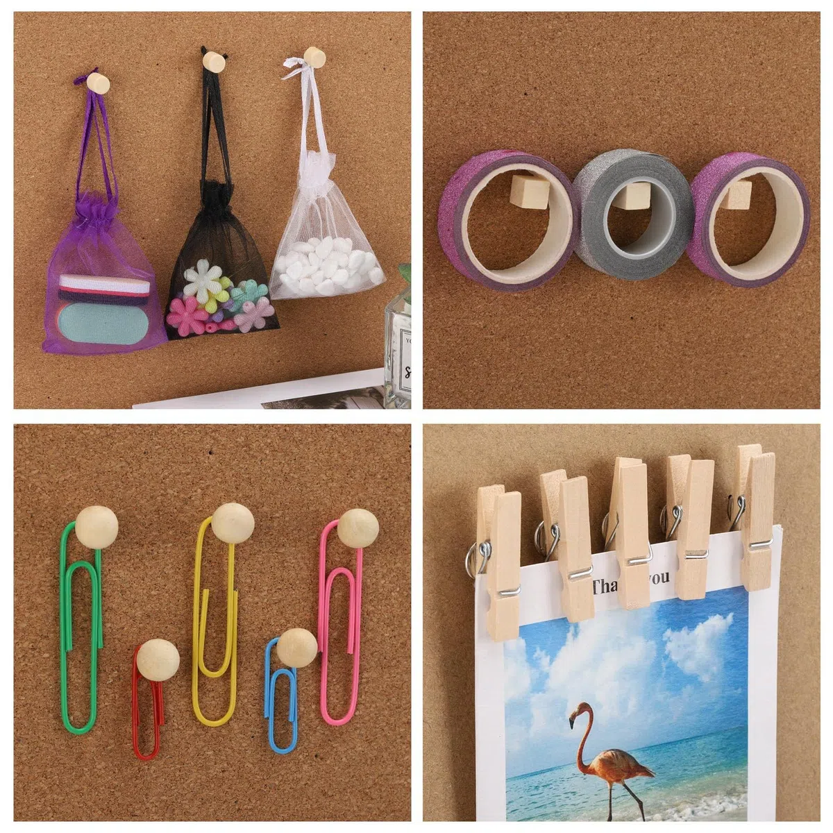 Puntine per Lavagna Sughero - 135 Pezzi - Set di Puntine per Legno con Clip - Puntine da Disegno con Punta in Acciaio - Puntine per Bacheca di Sughero Foto Home Office