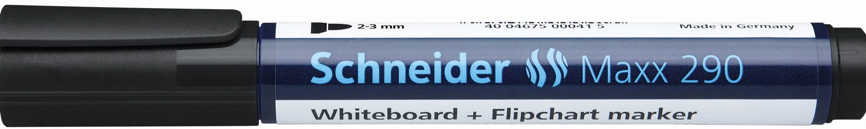 Schneider MAXX 290 - Pennarello per lavagna bianca e lavagna flip chart, Nero, 1 pezzo