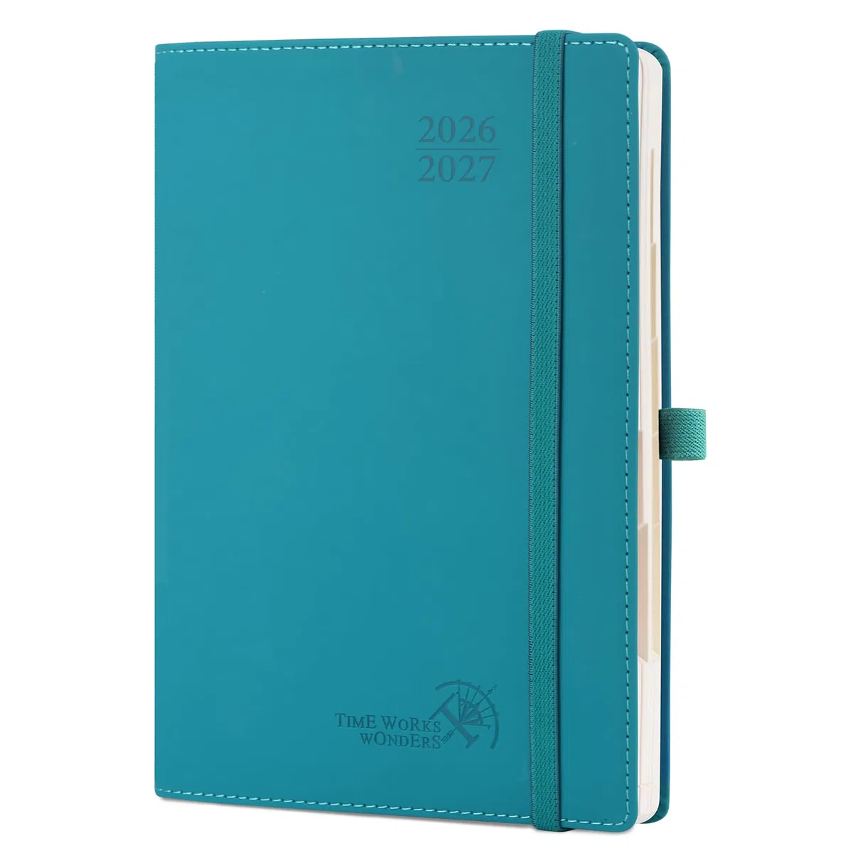 POPRUN Agenda del Docente 2026 2027 A5 21,5x15,3cm-Agenda Maestra 2026/2027 Settimanale con Scheda Mensile da Ago.2026-Lug.2027. Copertina in PU Flessibile e Carta Spessa da 90g/m², Verde Pacifico