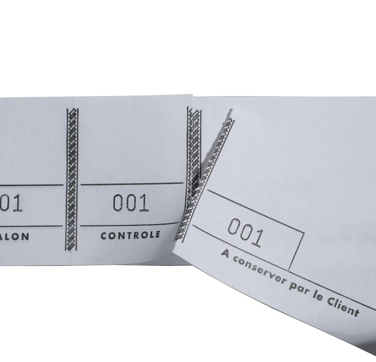Blocs passe-partout 3 volets 4,8x15cm 100 feuillets