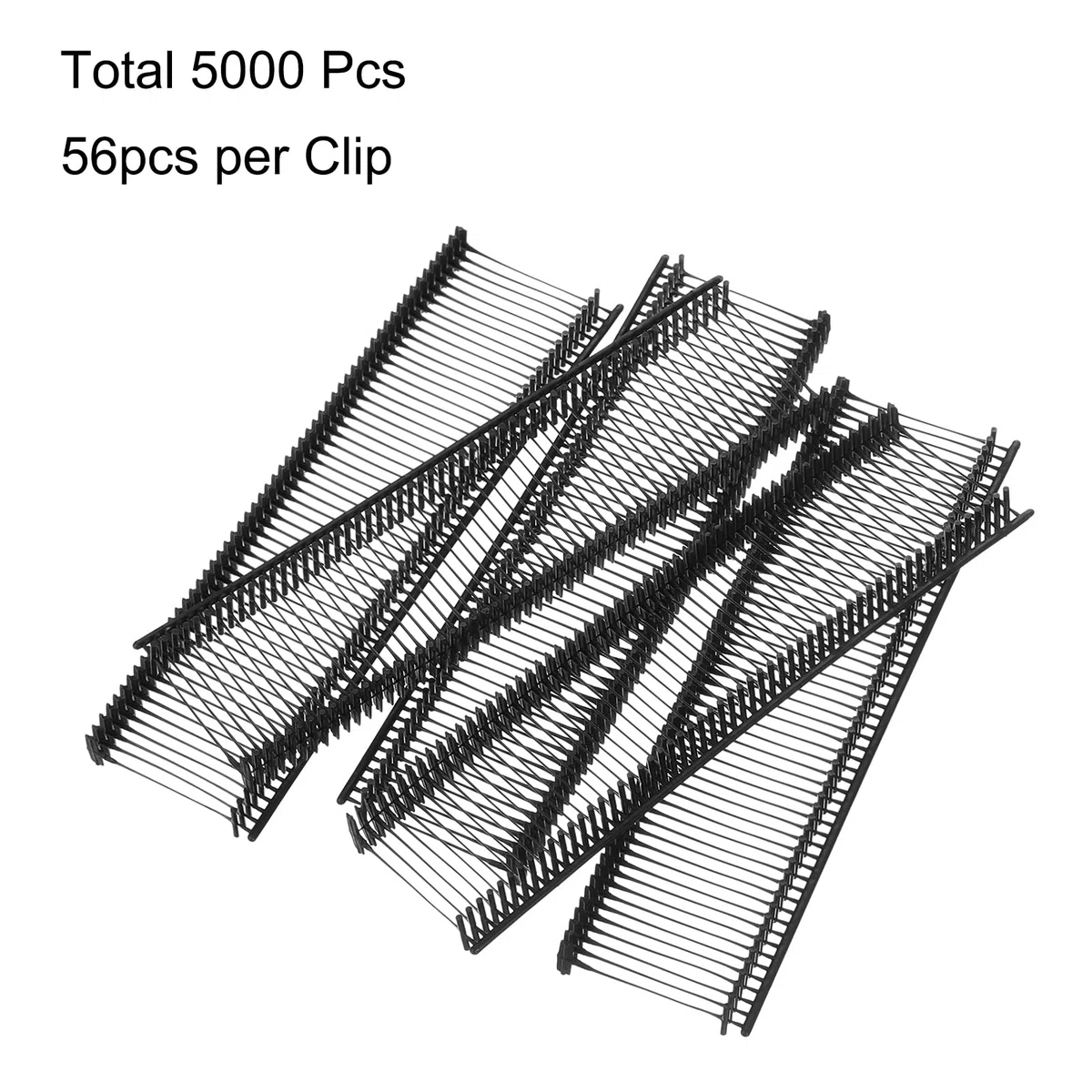 sourcing map 5000 chiusure standard per pistola etichettatrice da 30 mm, in plastica PP, per etichettatura prezzi, etichette per abbigliamento, accessori per pistola per vestiti, borse, tessuti, nero