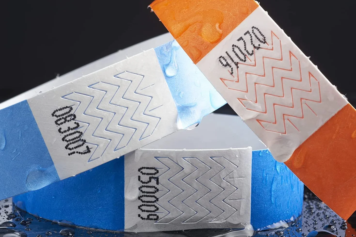 iboo 500 Braccialetti Blu Chiaro in Carta Tyvek per il Controllo e la Sicurezza - Eventi, Feste, Festival e Viaggi - Braccialetti d'Ingresso di Identificazione