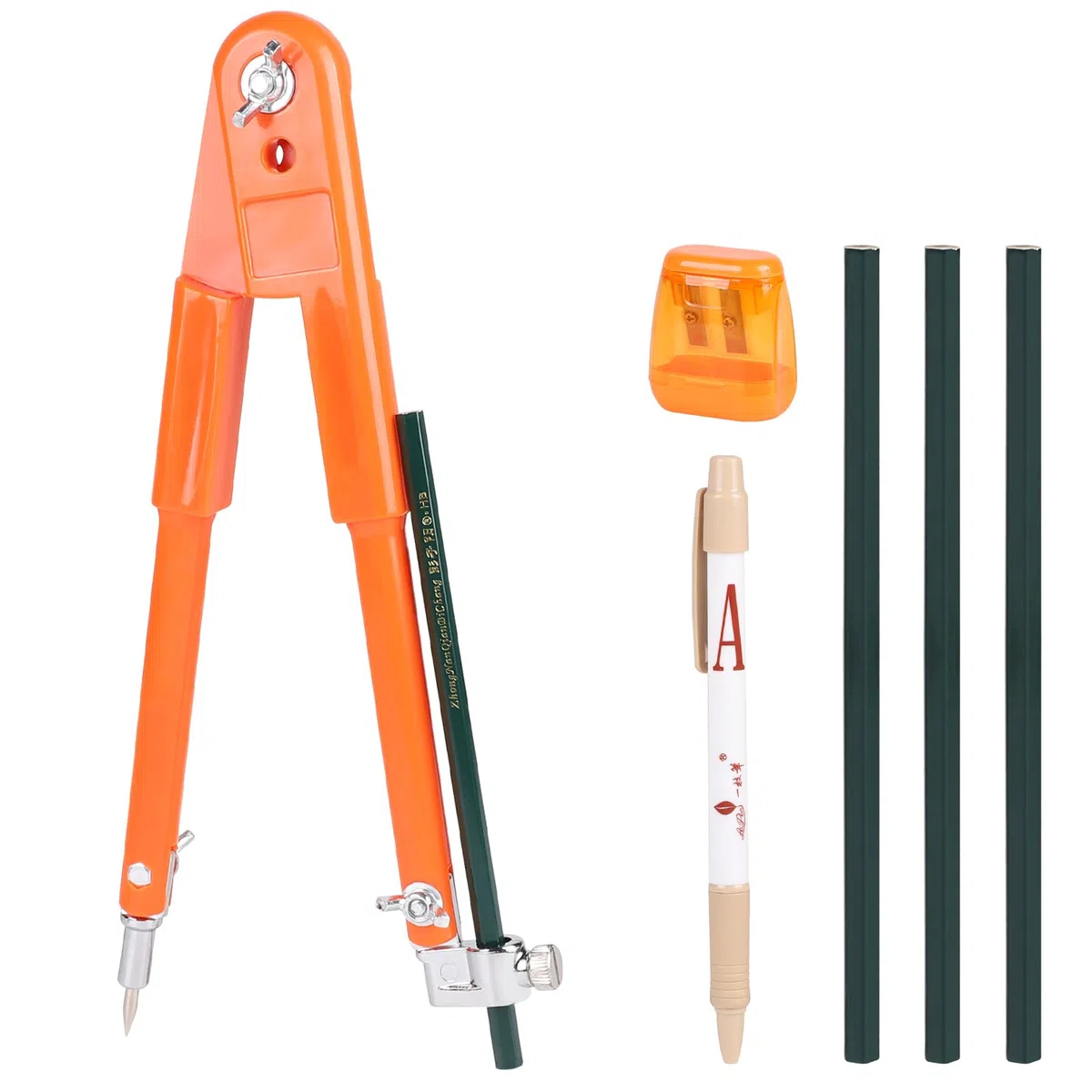 LALAGO Compasso Professionale per Falegname Grande 250mm, Compasso da Carpentiere con Matita, Compasso Leggero Matita per Tracciare e Segnare per Marcatura Lavorazione del Legno per Disegnare