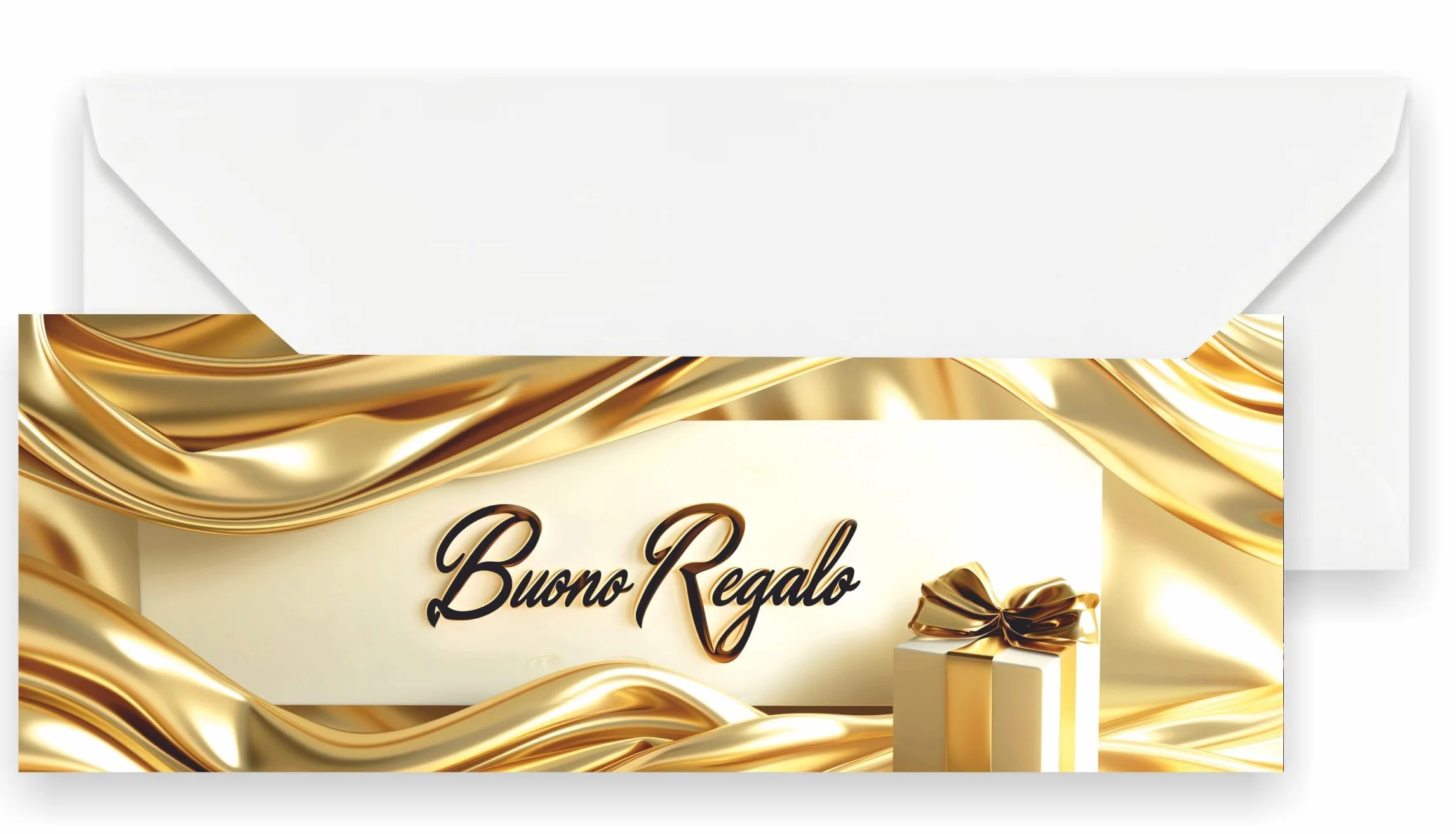 Buoni Regalo con Buste Bianche, Biglietti Omaggio Eleganti, Gift Card Cartoncino da Compilare, Voucher Personalizzabili per Offerte o Sconti Clienti