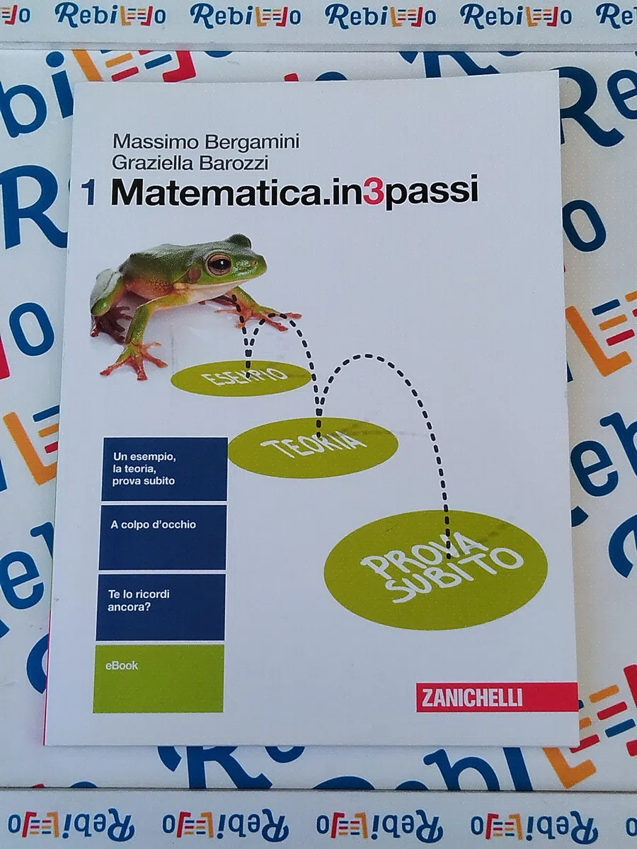 MATEMATICA IN 3 PASSI 1 - (9788808720931) + Materiali didattici – Rebillo