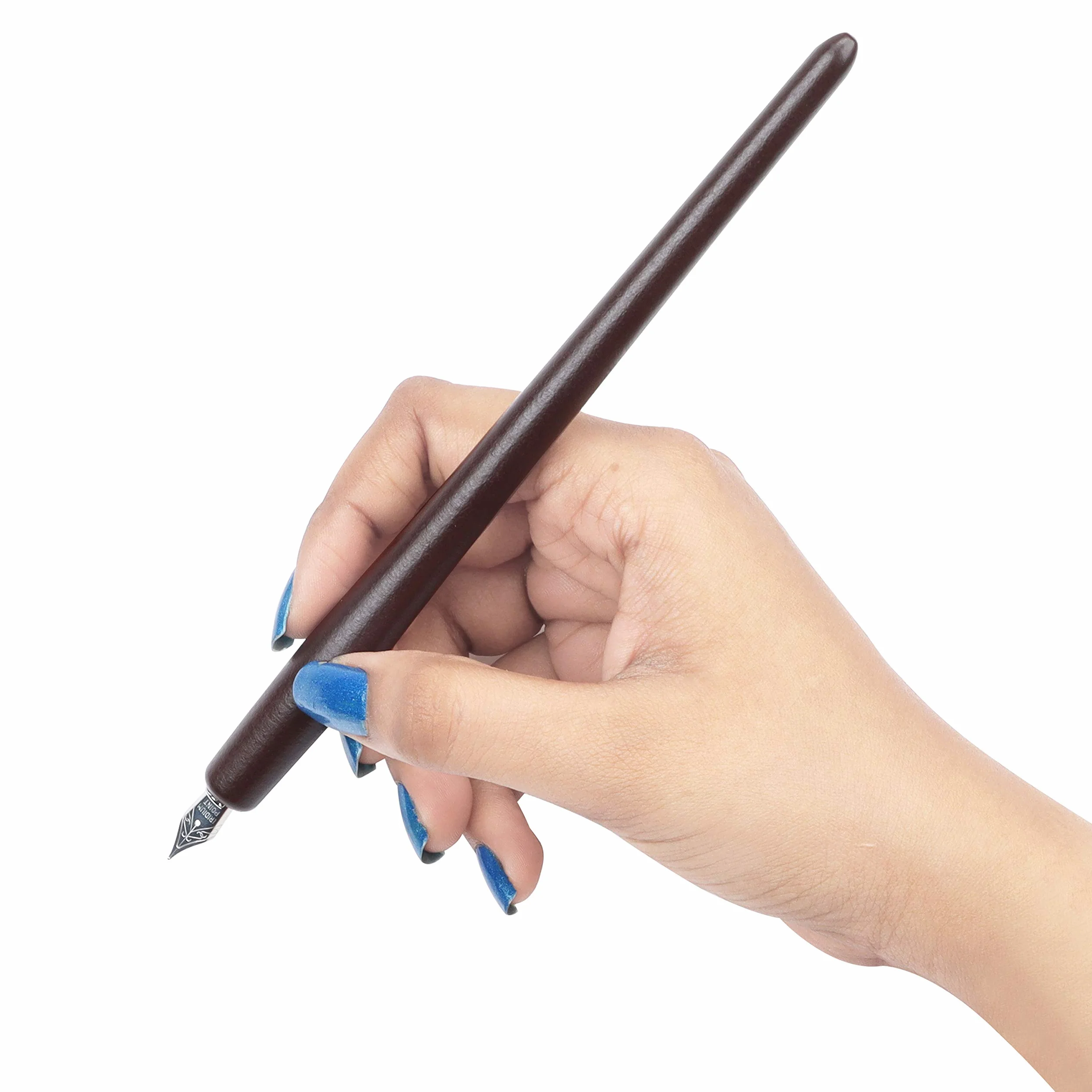 Belle Vous Set Calligrafia con Penna Stilografica in Legno con Supporto, Boccette di Inchiostro Stilografiche e Pennini Calligrafia (16pz)- Kit di Calligrafia con Penna e Calamaio per Adulti