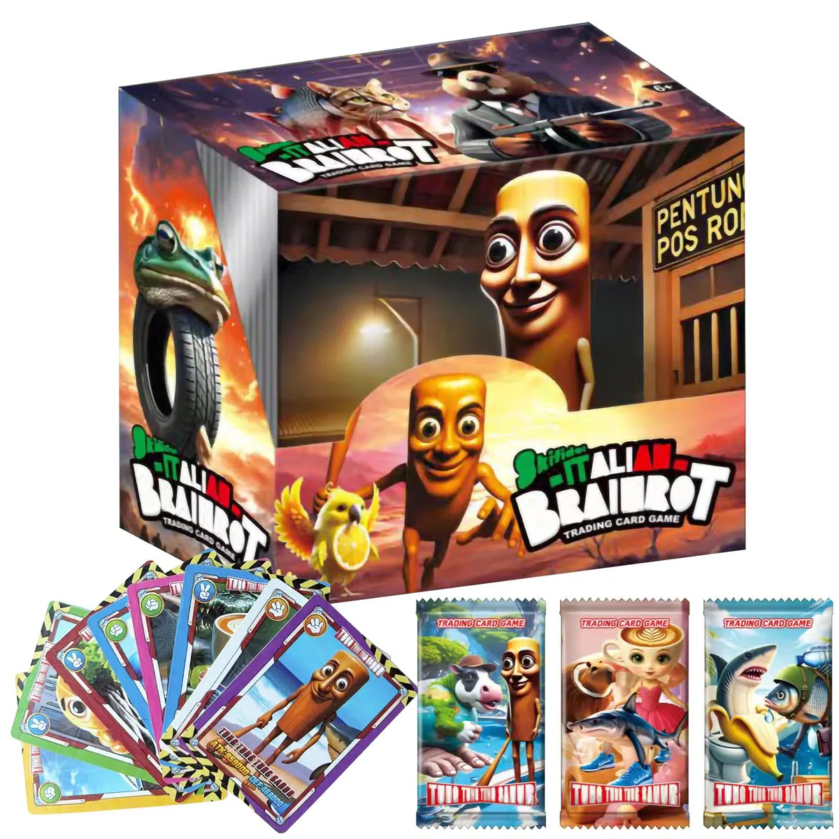 288 Pezzi Itlian Brainrt‌ Cards, NlsqAMZ Itlian Brainrt‌ Photocards, Lomo Carte, Trading Card, Regalo per Fan